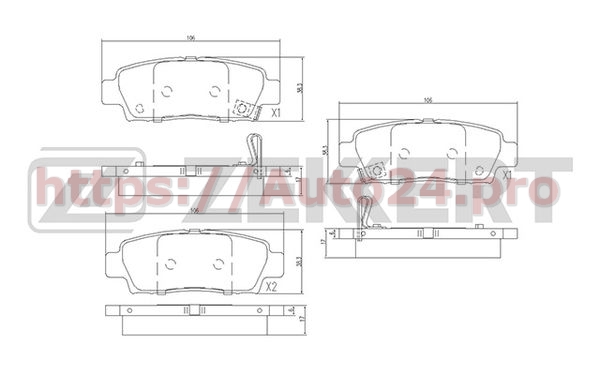 BS-1862 Zekkert для TOYOTA 0449242160