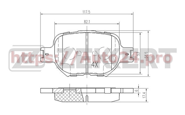 BS-1864 Zekkert для TOYOTA 0446520500