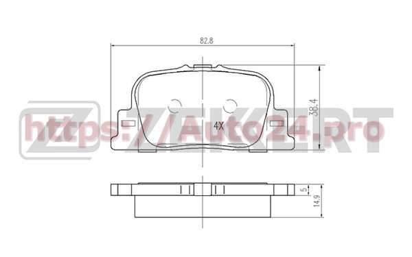BS-1865 Zekkert для TOYOTA 0446632030
