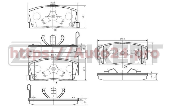 BS-1868 Zekkert для DAIHATSU 0449187708
