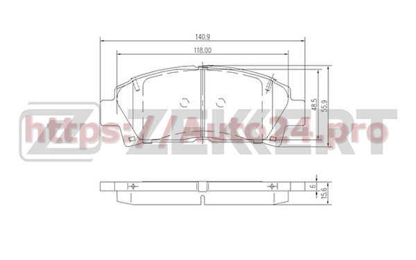BS-1869 Zekkert для TOYOTA 0449117170