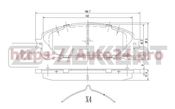 BS-1872 Zekkert для LEXUS 0446548160