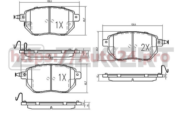 BS-1874 Zekkert для NISSAN 41060CG091