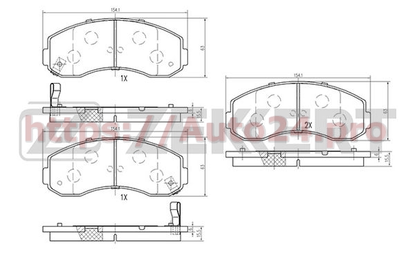 BS-1876 Zekkert для KIA 0K60B3328Z