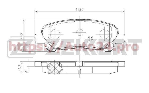 BS-1877 Zekkert для TOYOTA 0446648120
