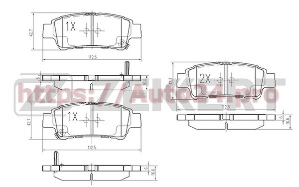 BS-1880 Zekkert для TOYOTA 0446628080
