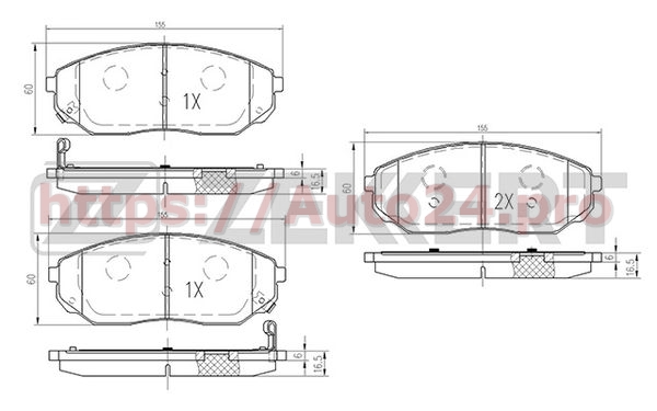 BS-1917 Zekkert для KIA 581013EE00