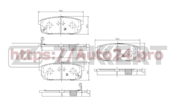 BS-1918 Zekkert для KIA 583023ED01