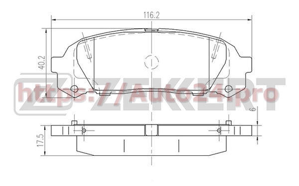 BS-1942 Zekkert для TOYOTA 0446622150