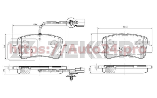 BS-1949 Zekkert для RENAULT 440601147R