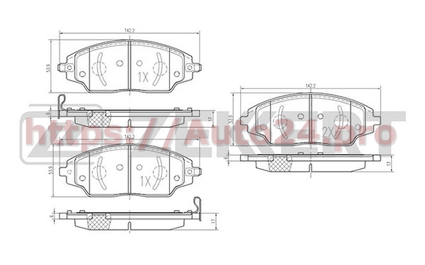 BS-1960 Zekkert для CHEVROLET 95231012
