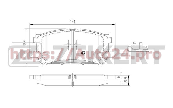 BS-1994 Zekkert для LEXUS 0446548110