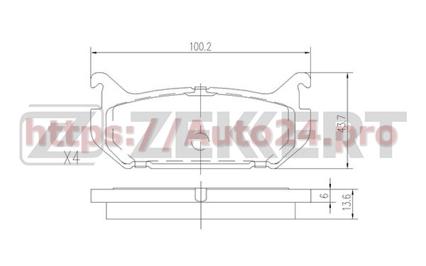 BS-2037 Zekkert для FORD USA 3868298