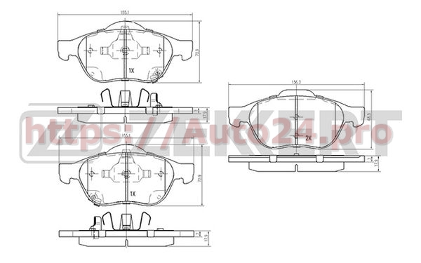 BS-2075 Zekkert для TOYOTA 0446505050