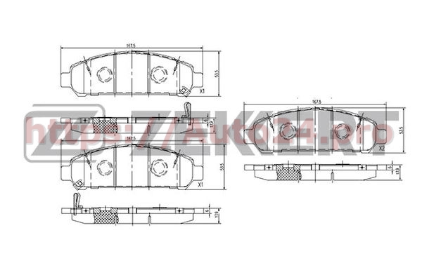 BS-2078 Zekkert для TOYOTA 04465-0T010