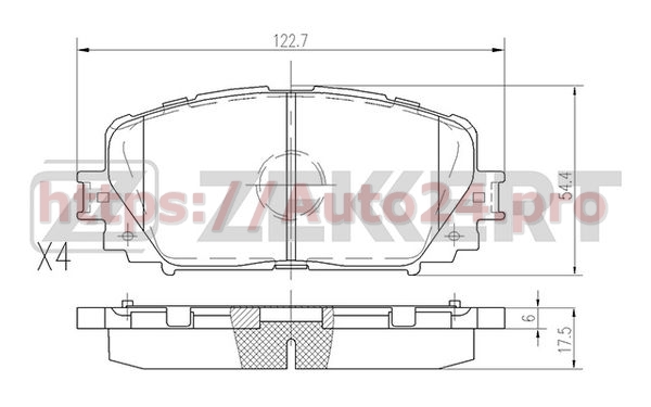 BS-2079 Zekkert для TOYOTA 0446552240