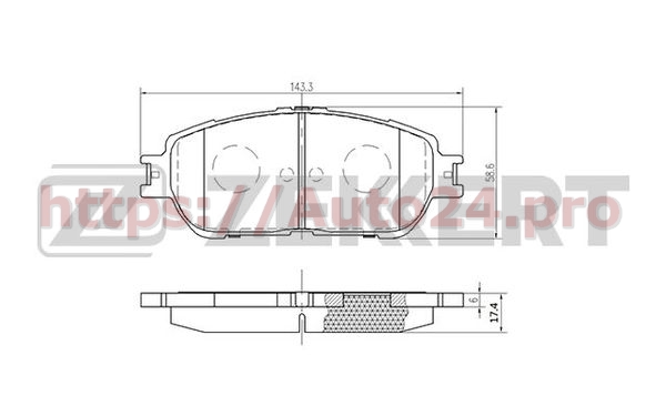 BS-2081 Zekkert для TOYOTA 0446533270