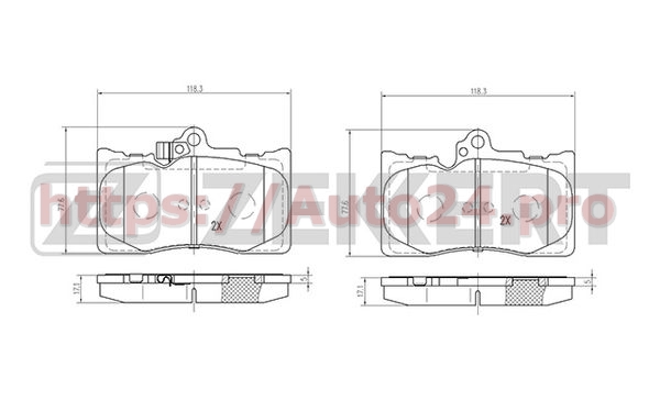 BS-2082 Zekkert для TOYOTA 446530400