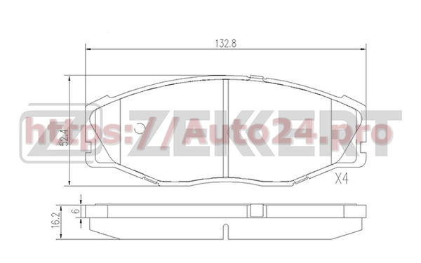 BS-2085 Zekkert для TOYOTA 0449130230