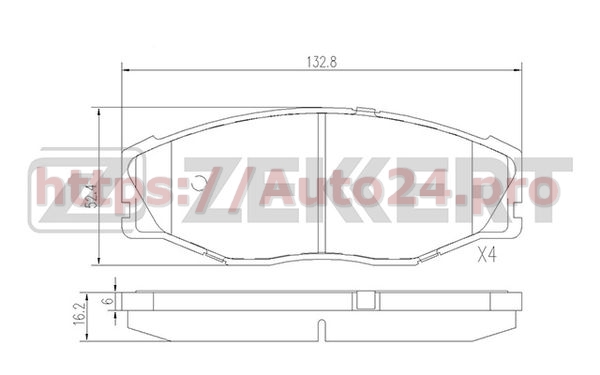 BS-2085 Zekkert для TOYOTA 0449130180