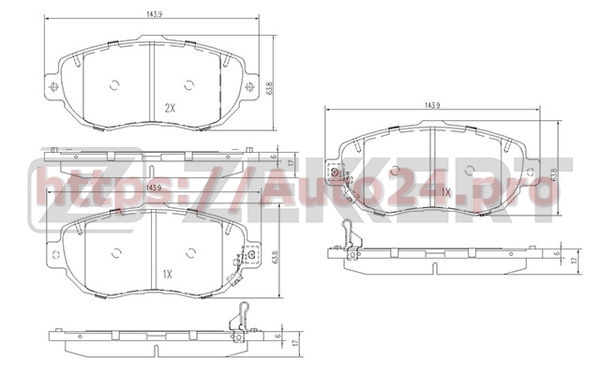 BS-2086 Zekkert для LEXUS 0446530231