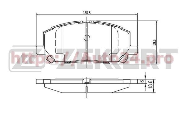 BS-2091 Zekkert для TOYOTA 0446548090