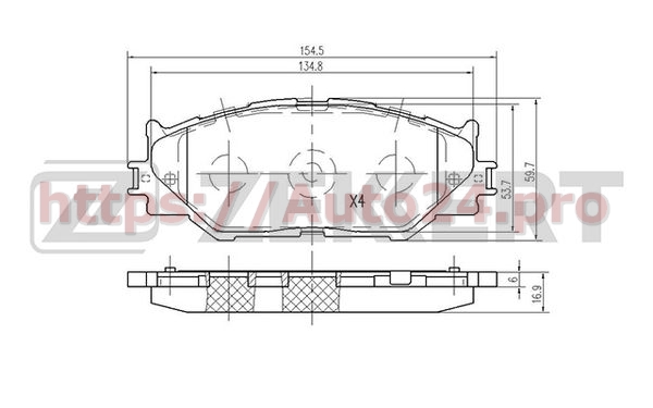 BS-2092 Zekkert для LEXUS 0446553040