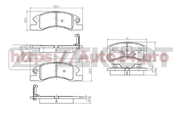 BS-2093 Zekkert для DAIHATSU 04465B2030