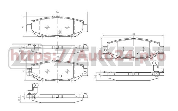 BS-2097 Zekkert для LEXUS 0449224060