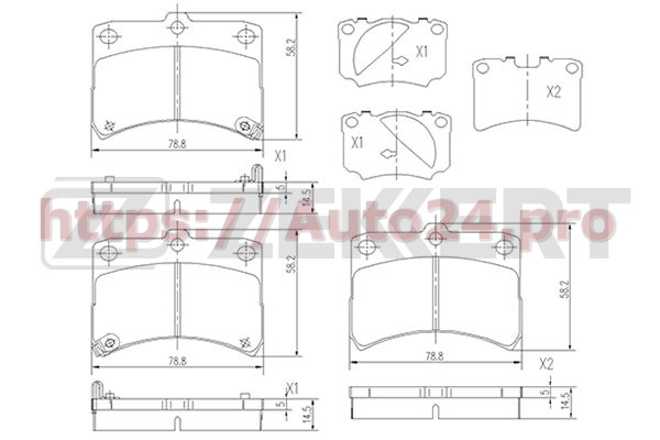 BS-2102 Zekkert для DAIHATSU 0449197202