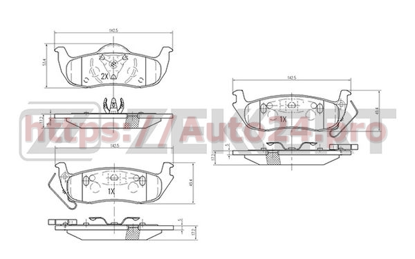 BS-2110 Zekkert для NISSAN 44060ZC026