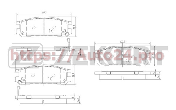 BS-2133 Zekkert для SUBARU 26296AA080