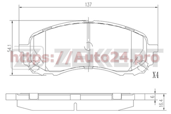 BS-2135 Zekkert для SUBARU 26296AE200