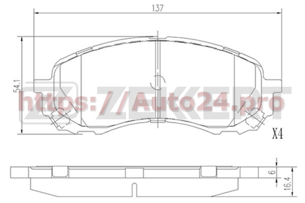 BS-2135 Zekkert для SUBARU 26296AE190