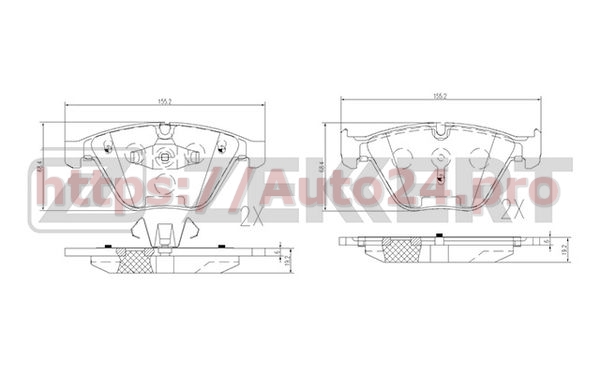 BS-2141 Zekkert для BMW 34112288859