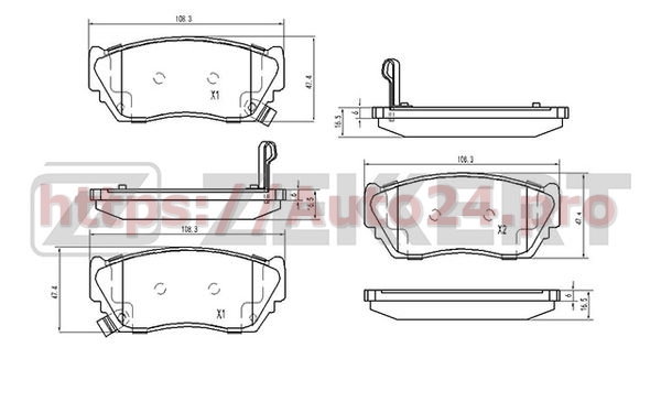 BS-2151 Zekkert для NISSAN 4106064Y85