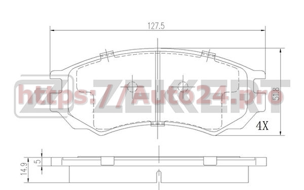 BS-2153 Zekkert для NISSAN 4106070J25