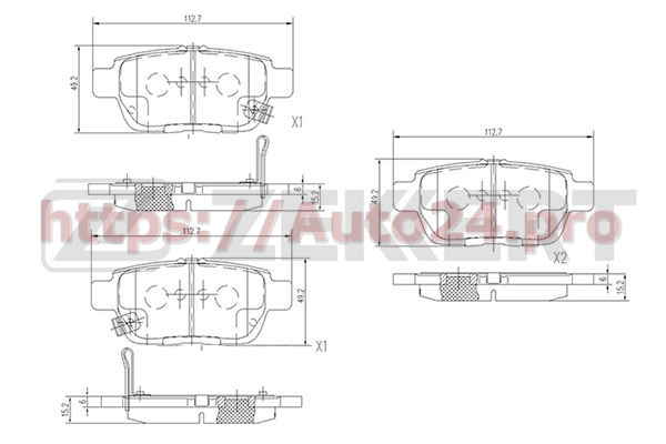 BS-2159 Zekkert для HONDA 43022SJCA00