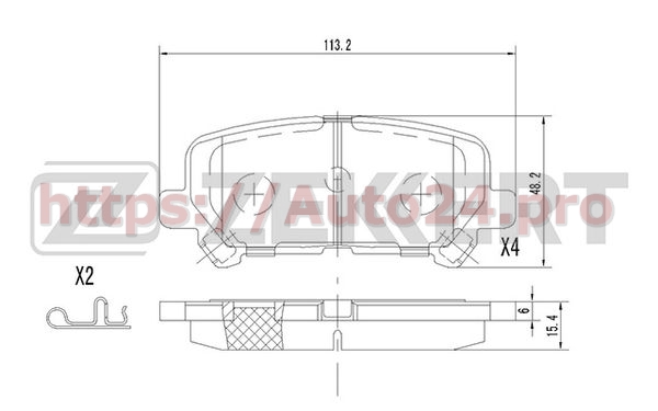 BS-2160 Zekkert для HONDA 43022SZAA10