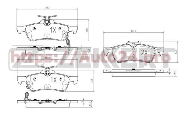 BS-2161 Zekkert для TOYOTA 04466YZZE6