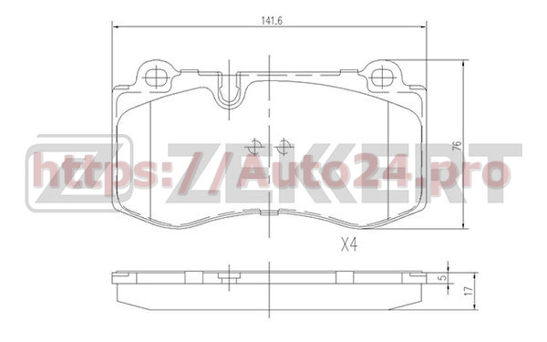 BS-2164 Zekkert для MERCEDES BENZ A0044206220