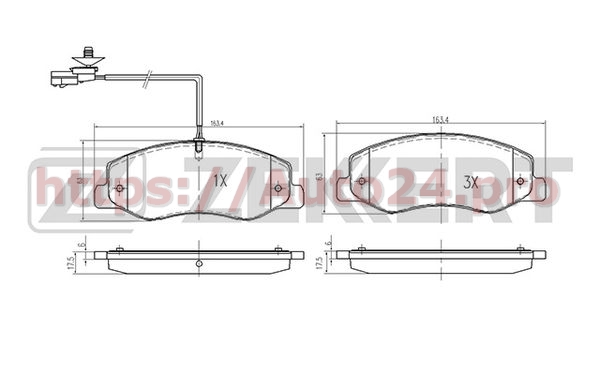 BS-2165 Zekkert для VAUXHALL 4502883