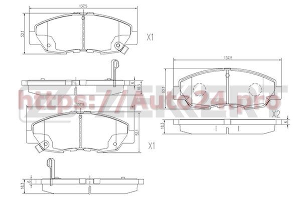 BS-2166 Zekkert для HONDA 45022S50A00