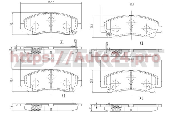 BS-2169 Zekkert для HONDA 45022SJCA01