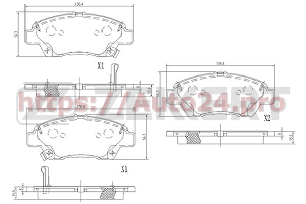 BS-2171 Zekkert для HONDA 45022TF0G00