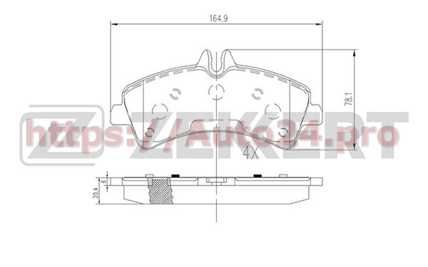 BS-2185 Zekkert для MERCEDES BENZ A0064204520