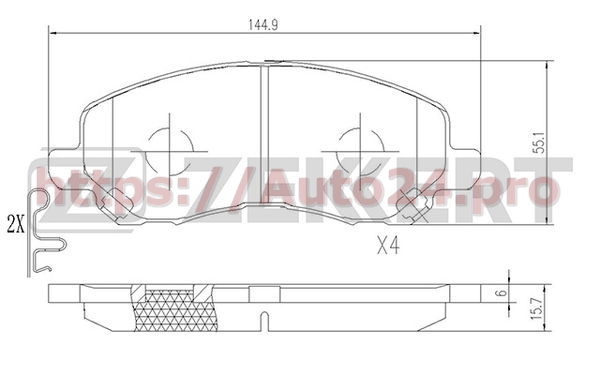 BS-2198 Zekkert для MITSUBISHI 4605A261