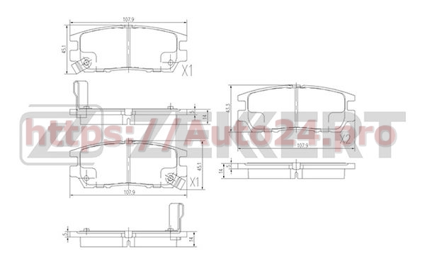 BS-2219 Zekkert для MITSUBISHI X3516004