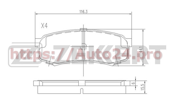 BS-2240 Zekkert для TOYOTA 0446560010