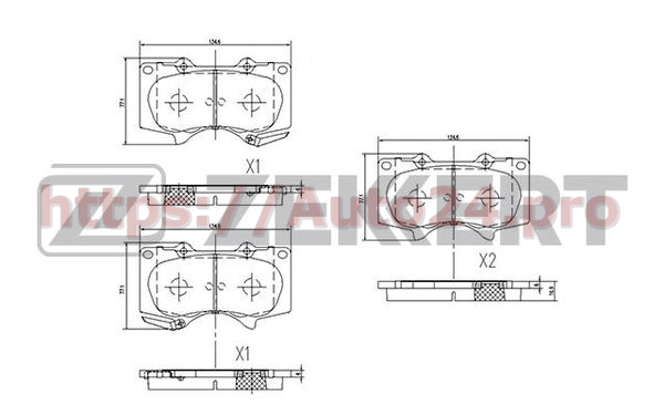 BS-2241 Zekkert для TOYOTA 0446560270